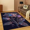 Romantic Rose Flower Daisy Cartoon Carpet Rug for Bedroom Living Room Sofa Playroom Doormat Home Decor,Kid Area Rug Non-slip