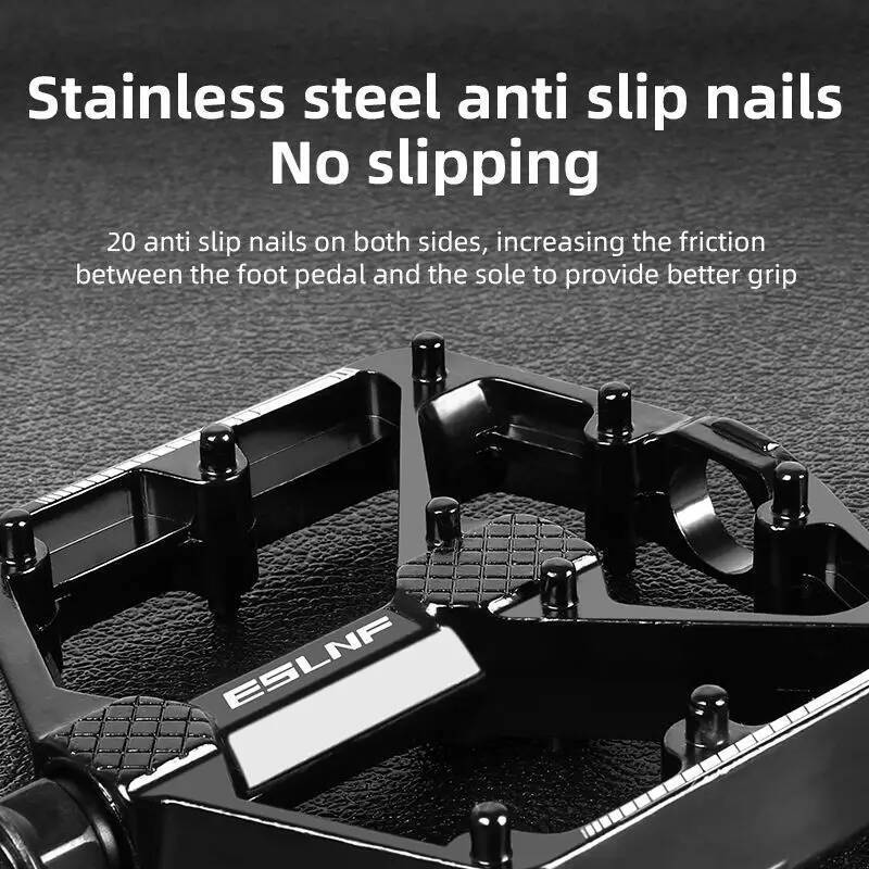 ESLNF Bicycle Pedal Aluminum Alloy Cycling Accessories Ultra Light Widened Anti-Slip Bearing MTB Road Bike DU Pedals