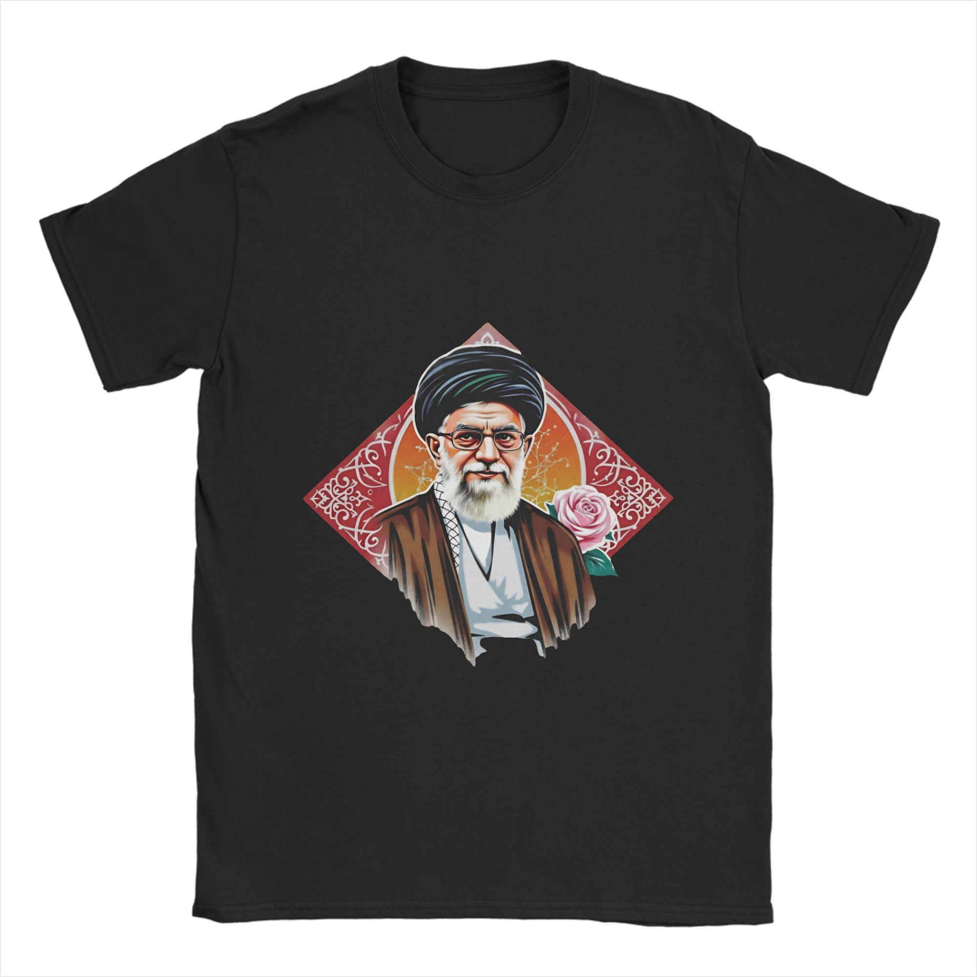 

Ali Khamenei Cotton T Shirt For Adult Summer Street Style T-Shirts O Neck Hipster Tee Shirt Oversized Loose Tops - Men s Su... S разноцветный