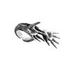 Edgy Skull Hands Ring Punk Style Jewelry For Men And Women Practical Alloy Material Trendy Gothic Accessory