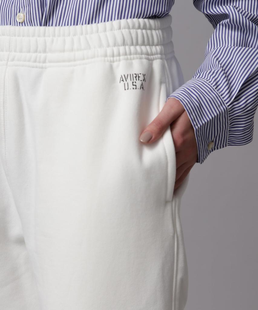 AVIREX DAILY SWEAT PANTS 783-3910012 Men's 2XL Off White