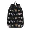 Monkey D. Luffy One Piece Fashion Backpack with Pocket Student Work  Daypack for Men Women College Canvas Bags