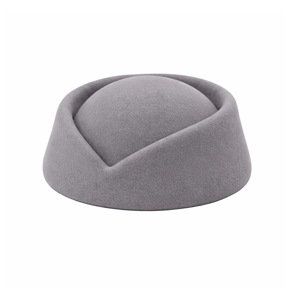 British Retro Top Hats Formal Felt Beret New Flight Attendant Hat for Party