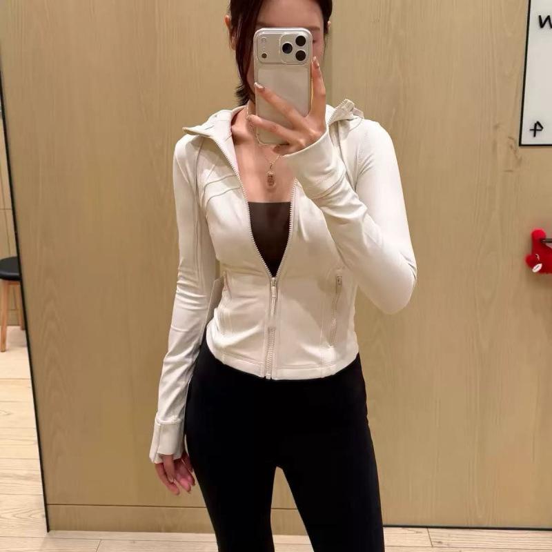 LULU Hooded Zip-Up Yoga Jacket - Sport & Fitness Outerwear Top