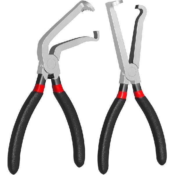 Electrical Disconnect Pliers, 37960 & 37980 Electric Disconnect Plier, 60 Degree Curved Jaw & Straight Automotive Tools For Connector Push Plugs Fuel Straight & 60° Pliers