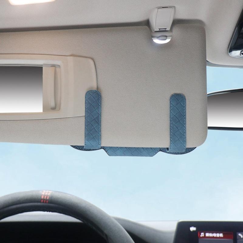 Sunglasses Holder for Car Sun Visors, Universal Auto Eyeglasses Organizers Box, Vehicle Visors Accessories Glasses Case