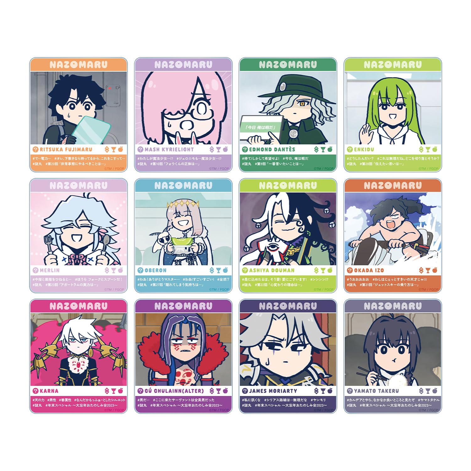 Ritsuka Fujimaru Trading Scene Acrylic Box of 12  Fate/Grand Order Doesn t Know  SNS-Style Cards,