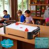 DEVESSPORT Mini Air Hockey de Table - Jeu Enfant Compact, Palets &amp; Poussoirs Inclus - Mini Jeu Enfant - 5 ans et plus