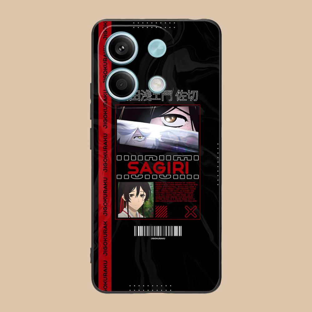 Hell's Paradise Sagiri Phone Case for POCO F8 F7 F6 F5 F4 F3 F2 Pro GT C75 C71 C65 C61 C40 Pro Ultra Soft TPU Shockproof Cover