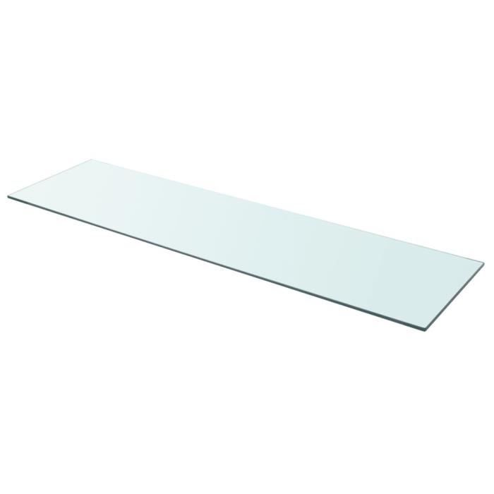VidaXL Panneau pour étagère Verre transparent 110 x 30 cm