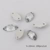 Round Multi-Faceted Acrylic Rhinestones: Double-Hole, Flat-Back Jewelry Accessories