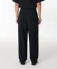 Musinsa Standard Deep Tuck Overlap Wide Hidden Banding Slacks [Black]