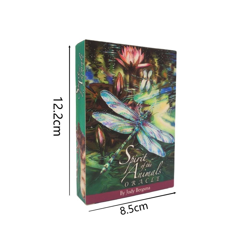 12x8.3cm Spirit of The Animal Oracle Deck 51 Different Animal Helpers and Discover Their Powerful Medicine with Guidebook for Beginners