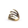 Halloween Retro Eagle Claw Open Ring - Men's European and American Fashion Statement Metal Finger Ring