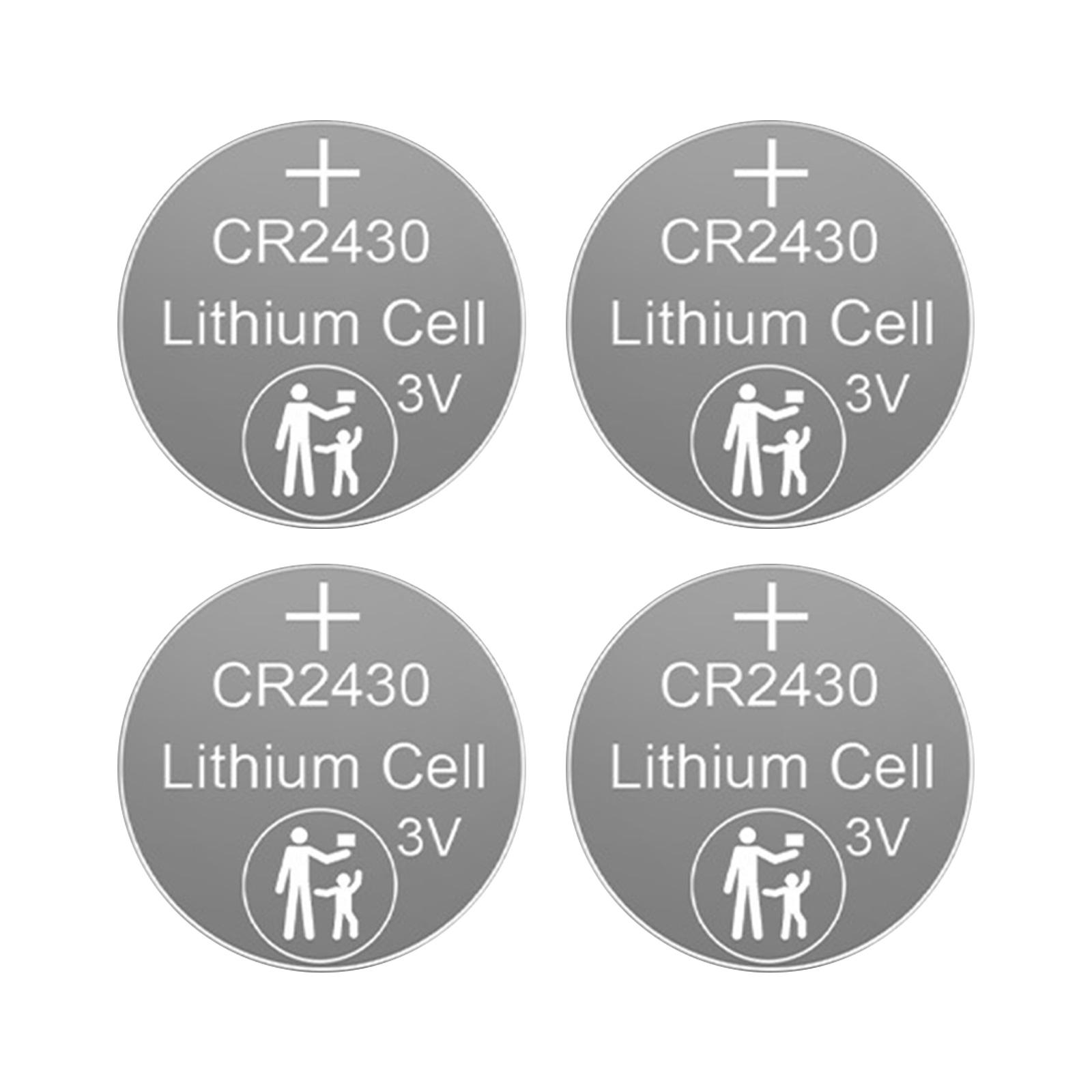 

CR2430 3V литиевая батарейка-таблетка 3V 285mAh высокой емкости для пультов дистанционного управления, часов и будильников 1