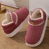 Cotton Shoes for Men and Women In Winter, with A Bag Heel and Velvet for Indoor Warmth, Thick Soled Cotton Shoes for Men