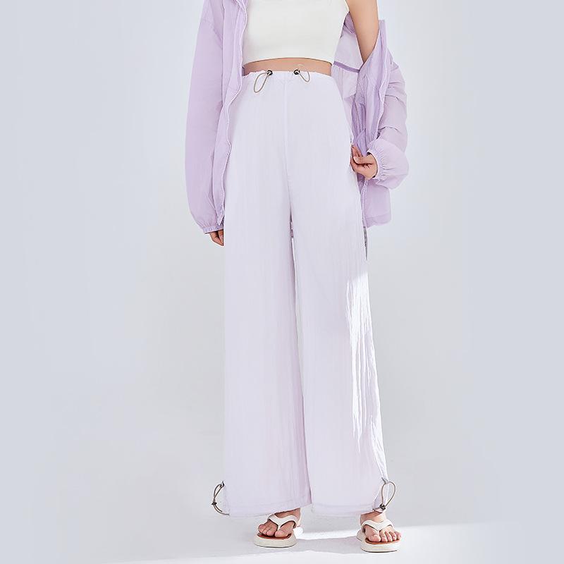 Maternity pants casual pants loose maternity clothes spring and summer new high-waisted maternity wide-leg pants breathable and thin maternity pants