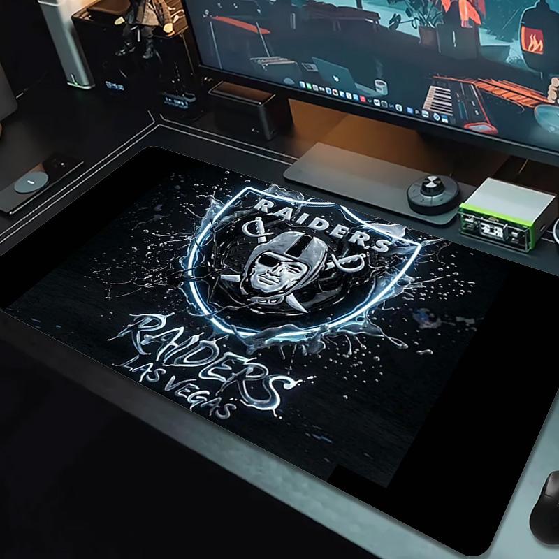 Las Vegas Raiders Logo Color Mouse Pad Large Gaming Table Cushion Non-slip Laptop Tablet Big Mousepad XXL Mat Mini PC Playmat With Lock edge