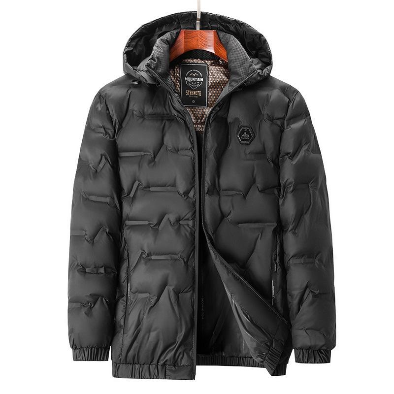 Middle-aged Men's New Winter Stand-collar Cotton Jacket Short Thickened Warm Daddy's Cotton Jacket Large Size Cotton Jacket