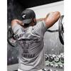 European and American Fitness New Summer Sports Short-sleeved Men's T-shirt Elastic Cotton Loose Top Muscle Training Running