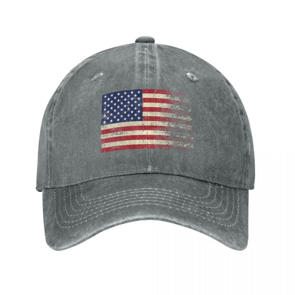 American Flag Vintage Baseball Cap Golf Hat Genuine Luxury Caps Visor Rave Womens  Unisexs