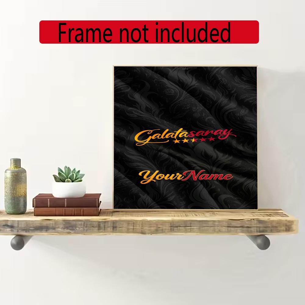 Galatasaray Customize Your Name Diamond Painting Round Diamond Diy Frameless Holiday Artwork Suitable For Home Office Wall Decoration