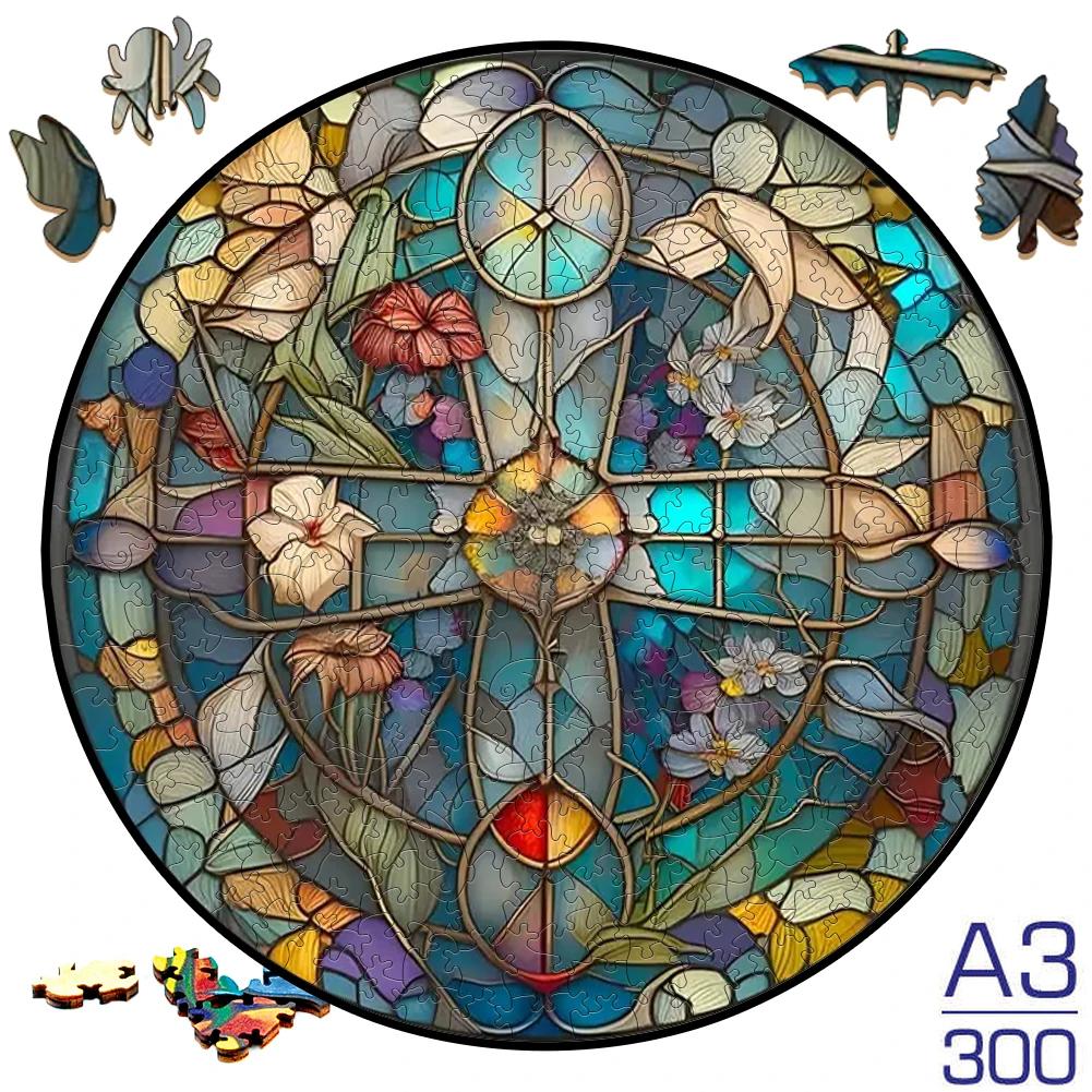 Non-Toxic Moon A3/A4/A5 Size Wood Jigsaw Puzzle With For Adults Children Not Common Shape A Gifts For Parent-Child Games And Family Fu