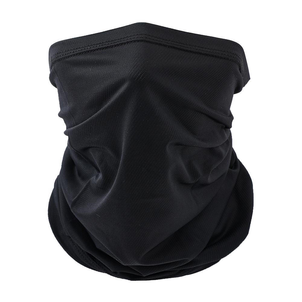 

Літній шарф-бандана з льодяного шовку для захисту від сонця: Мотоциклетна та велосипедна дихаюча маска-бандана чорний