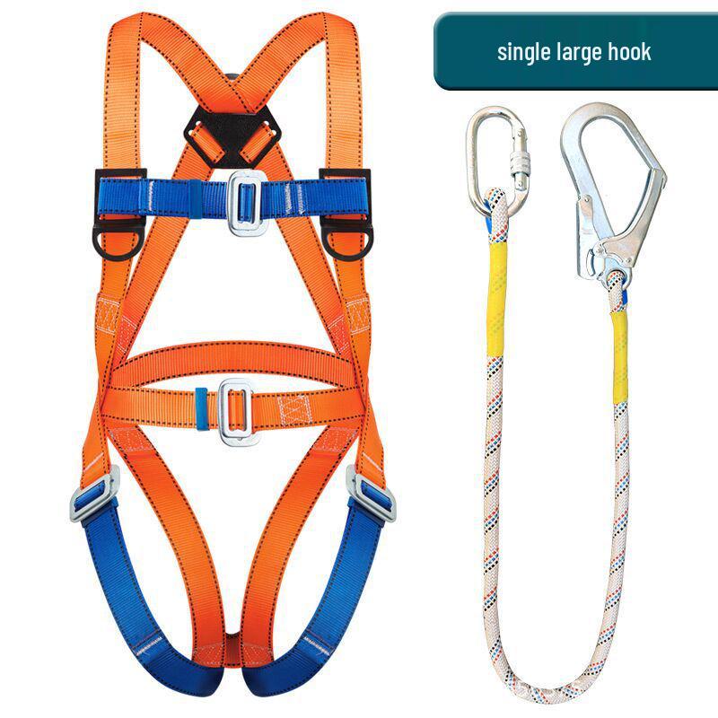 GB Пятиточечная страховочная привязь с амортизирующим крюком для пожарно-спасательных и высотных работ