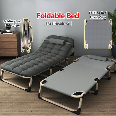 75cm Wide Surface Lightweight Portable Single Bed Foldable Bed Office Afternoon Nap Recliner
