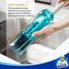 MR.SIGA Bottle Cleaning 2-in-1 Brush (with Built-in Straw Brush), Long Handle Bottle Cleaner, Bottle Washer, 2-in-1 Bottle Washer for Straws