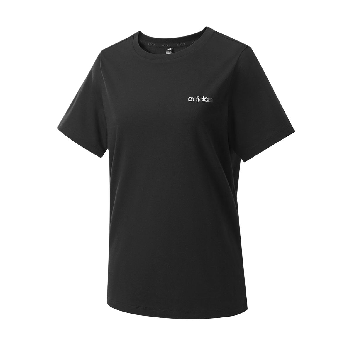 Adidas T Shirts Women s Black Crew Neck Moderate KQ5380 S