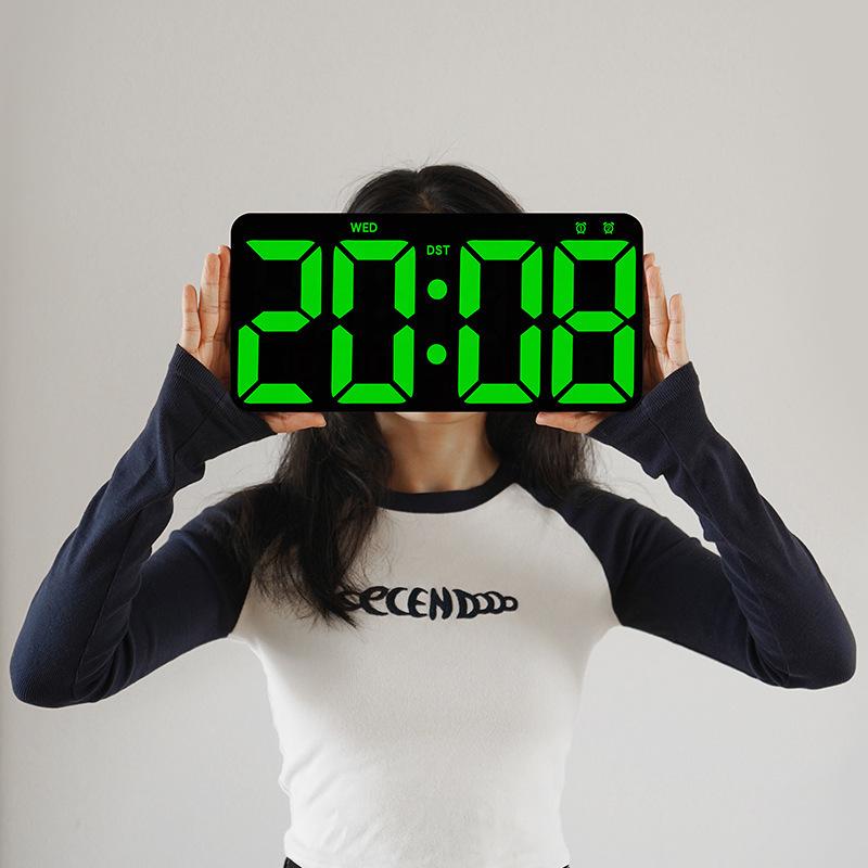 LED Wall Clock with Countdown Timer - 2804: Multifunctional, Digital, Simple Design for Living Room