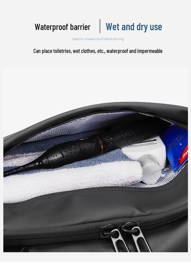 Men's Large-Capacity Multifunctional Waterproof Sports Bag: Double Shoulder, Gym, Travel, Basketball, and Football Training.