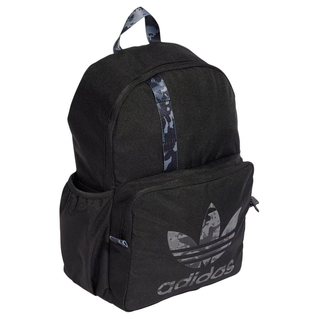 Adidas Originals Casual Versatile Sports Recycled Polyester Backpack Unisex Backpack Black Multicolor IX6824