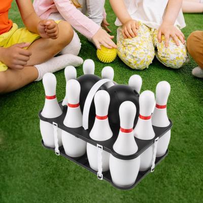 Kinder Bowling Set Spiel, Indoor Outdoor, Pädagogisch mit Pins und Bällen, Bowling Sport