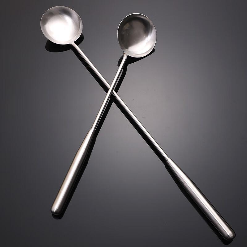 Churing Outdoor Thickened Stainless Steel Cooking Spoon