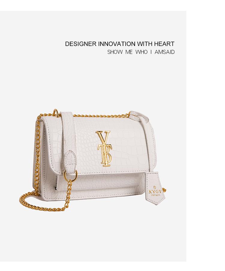 Elegante 2025 Herbst/Winter Krokodilmuster Kettentasche - Retro Europäischer & Amerikanischer Stil, Vielseitiges Schulter- & Umhänge-Design für Damen