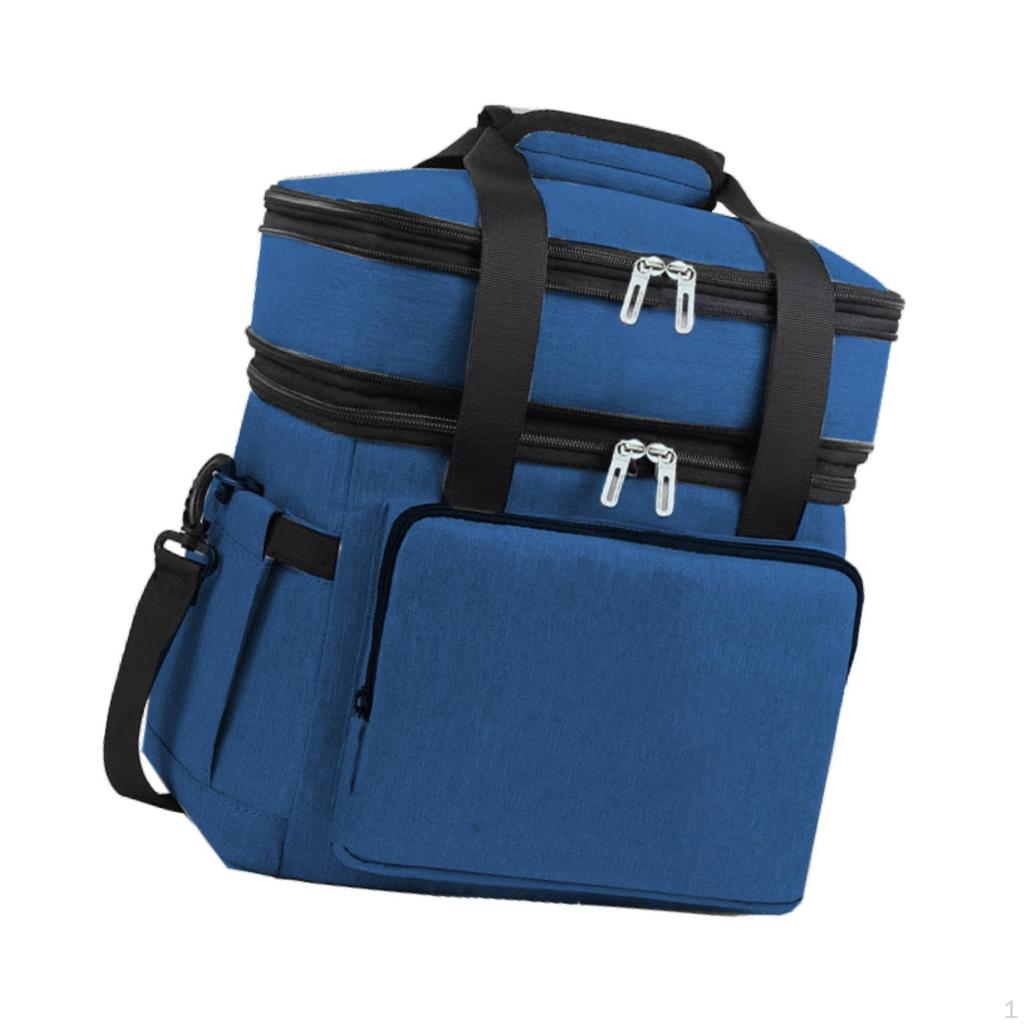 Cold Bag Expandable Container Thickened Food Double Level for Camping Office of The