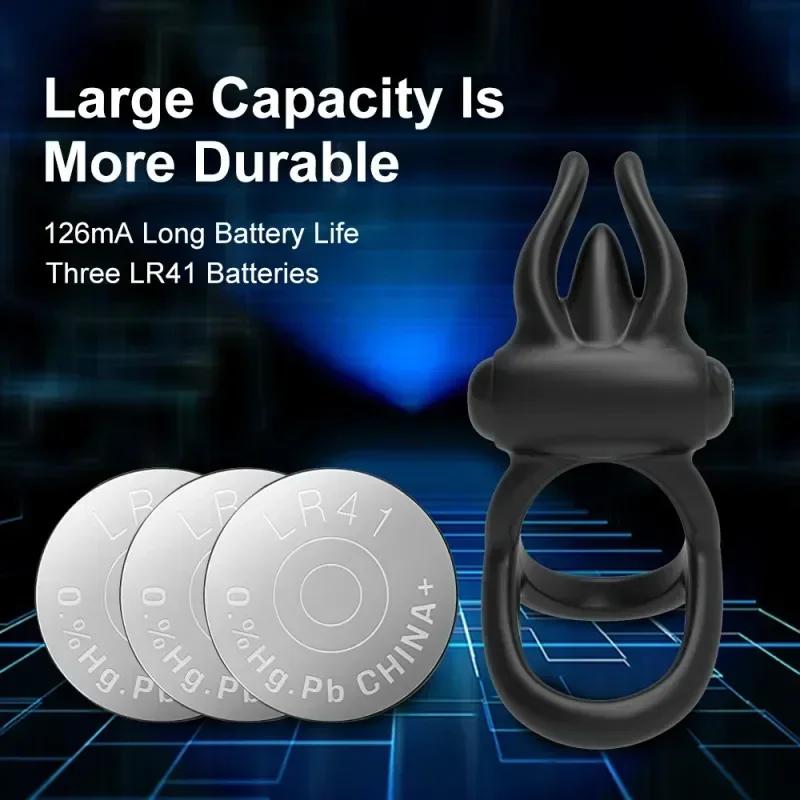 Vibrating Cock Ring Penis Dick Ring On for Men Delay Ejaculation Clitoral Stimulation Penis Rings Erotic Sex Toys for Adults 18