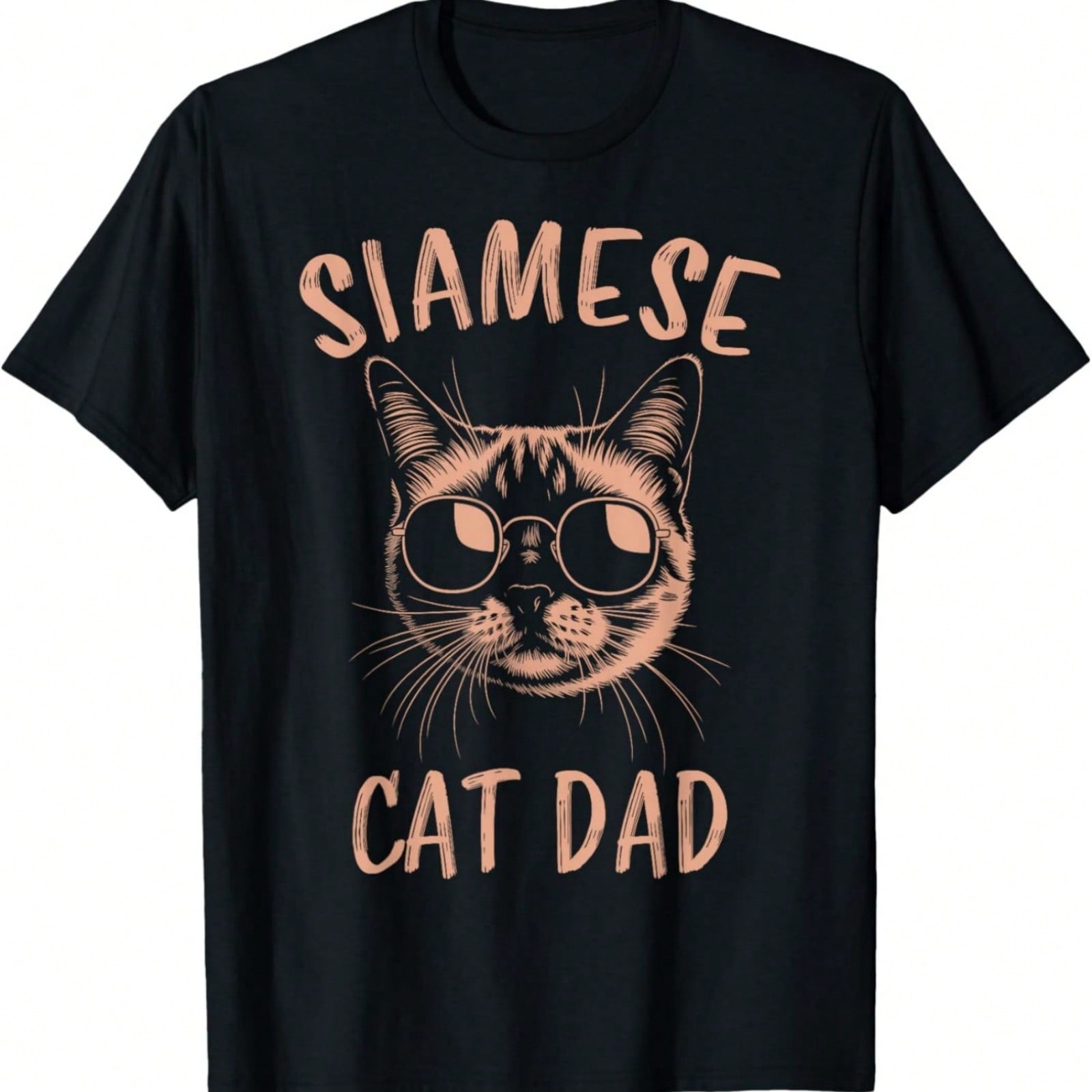 Siamese Cat Dad Funny Siamese Cat T-Shirt S