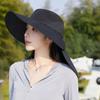 Women's Bucket Hat Summer Hats For Women Sun Protection Outdoor Fishing Hat Mask Neck Sunshade Anti UV Fisherman Cap Foldable