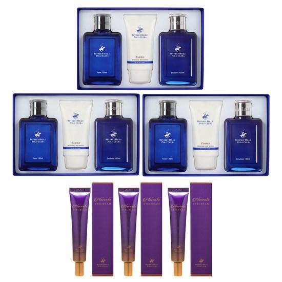 

Beverly Hills Polo Club Blue Homme Men s Basic Skin + Lotion + Essence 3 вида 3 набора + 3 плацентарных крема для глаз, эластичность интенсивный состав