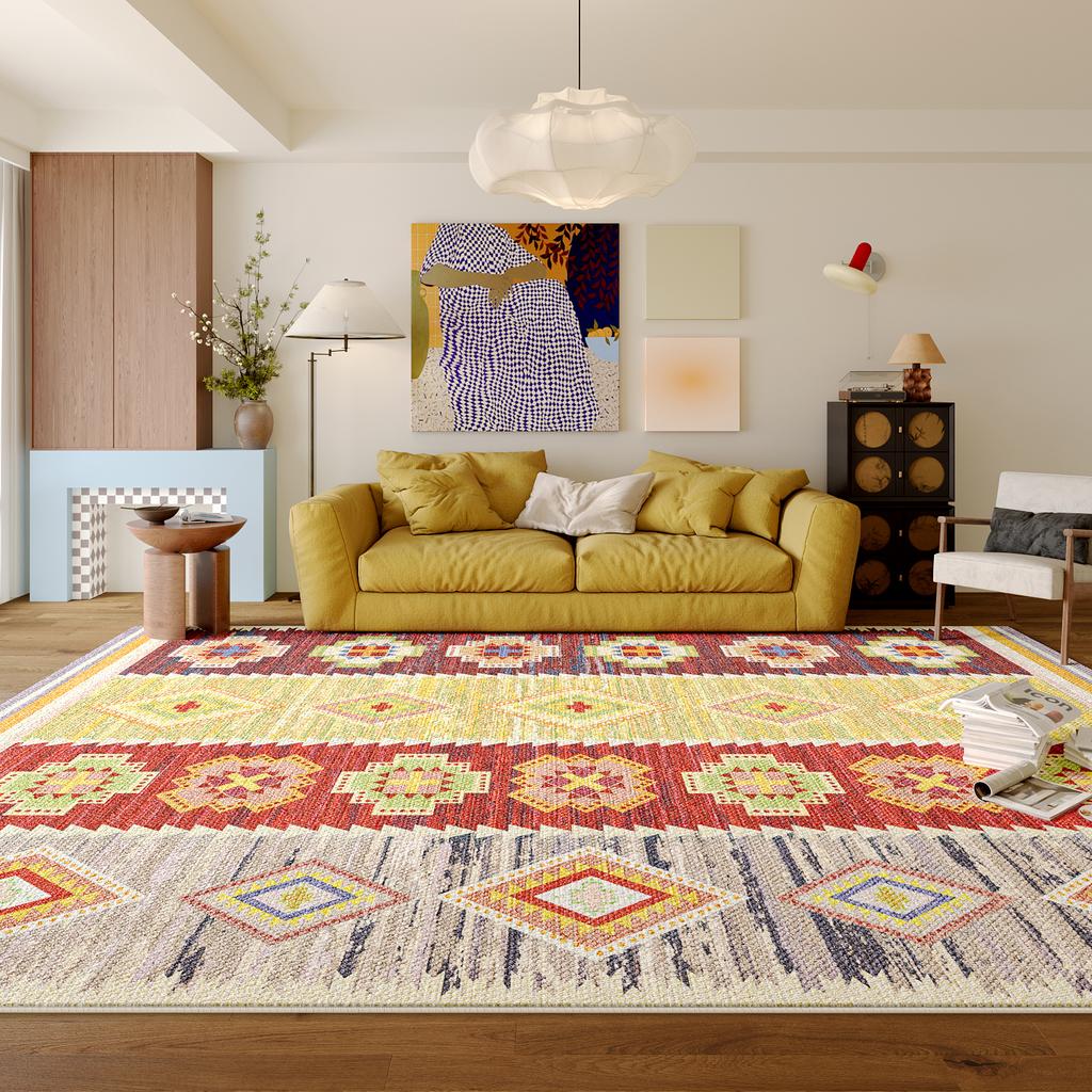 Large Area Living Room Decoration Green Carpet Thick Lounge Plush Floor Mat Fluffy Soft Study Rug Nordic Style Rugs for Bedroom