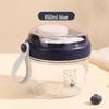 Portable Breakfast Cup with Lid & Spoon - Versatile for Salad, Oatmeal, Yogurt, or Overnight Meals