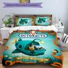 3pcs The Octonauts7 Pattern Bedding Set Duvet Cover Set Includes Duvet Cover &pillowcases, Perfect All Season Bedroom Decoration & Gift