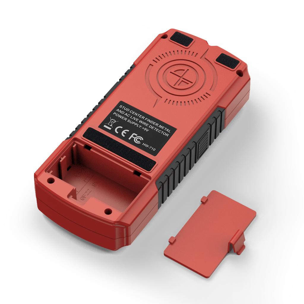 Stud Finder Wall Scanner, Handheld Digital Wall Detector with LCD Display for Wood, Metal and AC Wire Red