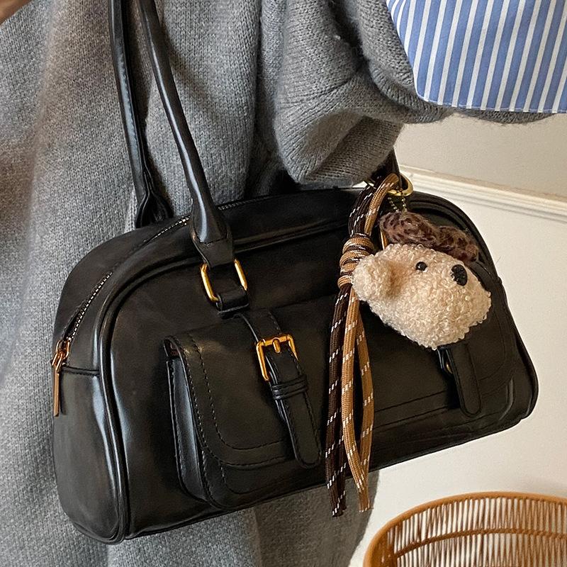 Trendy Fashion Portable Underarm Bowling Bag Women's Autumn New Large-capacity Shoulder Pillow Bag