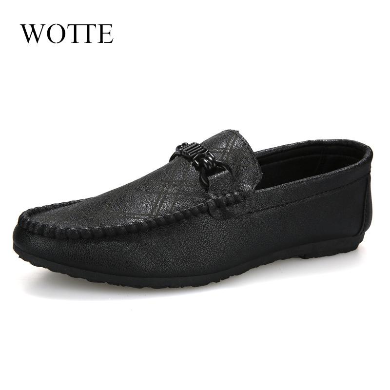 Модные мужские туфли WOTTE Loafers Shoes Модная мужская обувь весна-лето Роскошные — фото 6