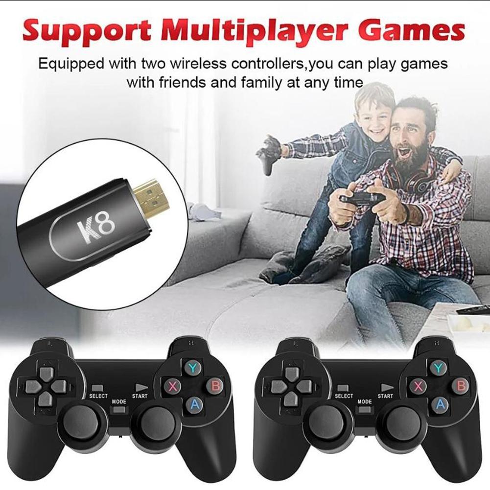 X2 Plus/K8/M8/M15 Gaming Console 58000+ Games TV Handheld Game Console HDMI-Compatible Wireless Gamepads for PS1 N64 DC